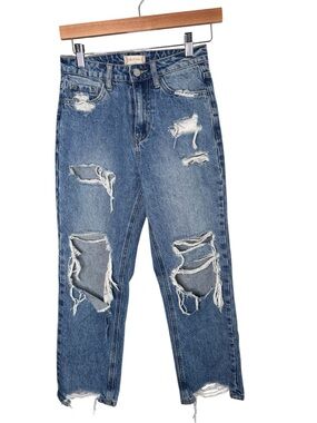 Altar’d State x Vervet Distressed Straight Leg Jeans Size 24